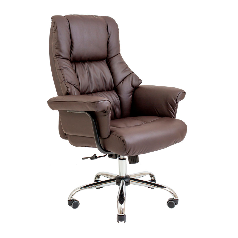 Крісло RICHMAN Конгрес Хром Шкз. Коричневий